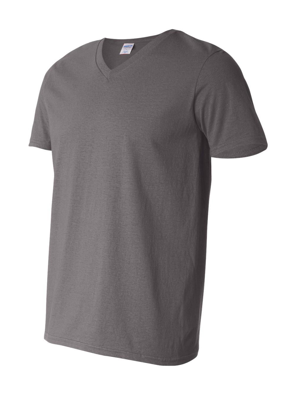 Gildan - Softstyle V-Neck T-Shirt - 64V00 - Charcoal - Size: S
