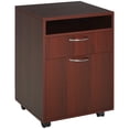thumbnail image 1 of HOMCOM Vertical Filing Cabinet with Drawer Wheels, File Cabinet, Espresso, 1 of 10