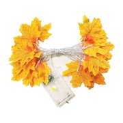 Clearance! Thanksgiving LED Simulation maple leaf string lights 6 meters 40 lights battery Lighting Deal Clearance Item18 Deal of The Day Today Clearance Deals #31