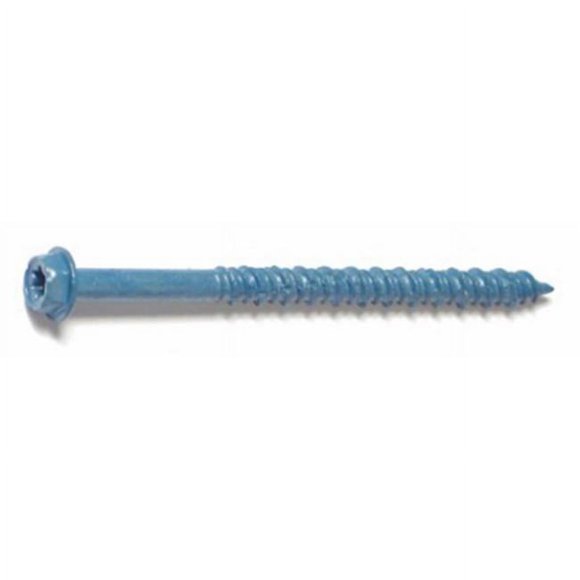 Masonry Screw, 3/16 x 2-3/4 In. Star Hex Head, 100-Pk. - 51209