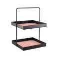 thumbnail image 1 of Cosmetic Cases 2 Tier Countertop Organizer For Bathroom Counter Shelf Serving Tray Cosmetic Perfume Storage Rack Kitchen Rack Bathroom Accessories Organizer Rectangle Black, Cosmetic Cases for Women, 1 of 9
