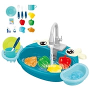 Kitchen Sink Toys Accessories with Runng Water for Role Play Gift