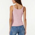 thumbnail image 4 of Yuyuzo Camisoles Grande Taille pour Femmes en Tricot Côtelé Sans Manches Courts Col Rond Coupe Ajustée Doux Couche de Base Camis T-Shirts, 4 of 5