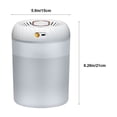 thumbnail image 3 of FHBVT 3L Top Fill Humidifier Digital Display, Ultrasonic Essential Oil Diffuser Adjustable Mist Timing Modes High Wind Speed Fast Evaporation, Suitable Bedroom Office Large Room Night Light Relaxing, 3 of 8