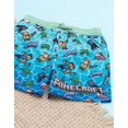 thumbnail image 4 of Minecraft Shorts de Bain Bleus pour Garçons, 4 of 4