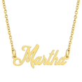 thumbnail image 1 of KISPER 18K Gold Plated Stainless Steel Personalized Name Pendant Necklace, 1 of 36