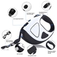 thumbnail image 4 of Retractable Dog Leash with LED Flashlight, Dog Safety Walking Leashes for Small Medium Large Dogs, 4 of 8