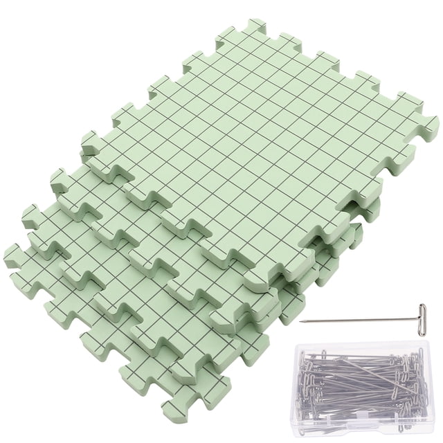 1 Set Knitting Blocking Mats Crochet Blocking Boards Foam Crocheting Mats with Fixing Pin