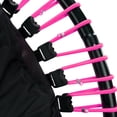 thumbnail image 4 of LEAPS & REBOUNDS 48" Mini Fitness Trampoline & Rebounder for Adults, Pink, 4 of 7
