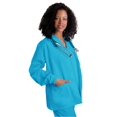 thumbnail image 2 of Adar Universal Women's Round Neck Warm-Up Scrub Jacket, Available in 39 Colors, 2 of 5