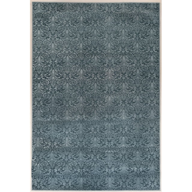 Evolution Damask 8 ft. x 10 ft. 3 in. Area Rug, Blue