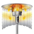 thumbnail image 2 of Patio Heater Reflector Shield, Upgraded 12" Height Heat Focusing Reflector For Round Natural Gas And Propane Patio Heaters - For Extra Heat Reflecting Power(10 Panels), 2 of 4