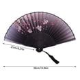 thumbnail image 2 of Traditional Japanese Silk Folding Hand Fans Set for Dance Performance Home and Asian Themed Events, 2 of 5