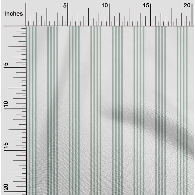 oneOone Coton Tissu à Rayures Verticales Tissu BTY 56 Pouces de Large