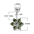 thumbnail image 5 of BodyJewelryOnline Belly Button Ring Navel Piercing surgical steel 14G Navel Rings Belly Piercing, 5 of 5