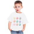 thumbnail image 4 of Penkiiy T-Shirts de Pâques pour Enfants Tout-Petits Garçons Filles Mode Pâques Oeufs de Pâques Imprimé Col Rond Imprimé Manche Courte Haut 7 Ans Blanc, 4 of 4