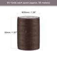 thumbnail image 2 of Unique Bargains Thin Waxed Thread 93 Yards 0.65mm Polyester String Cord for Machine Sewing Hand Quilting Weaving, Dark brown, 2 of 5