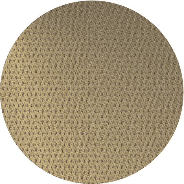 Ahgly Company Machine Washable Indoor Round Transitional Brown Area Rugs, 6' Round