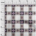 thumbnail image 1 of oneOone Georgette Viscose Fabric Check Ikat Printed Fabric 1 Yard 42 Inch Wide, 1 of 4