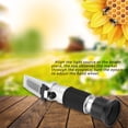 thumbnail image 3 of Honey Refractometer, Portable Bee Tools Honey Refractometer Continuous Glucose Monitor With a Portable Design for Measuring, Condensed Milk, Vegetable Oils, Sugar Syrup, Fruit, 3 of 7