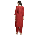 thumbnail image 2 of Biba Rangriti Indian Ethnic Kurta Set (Festive Glam 20878), Red, Size 36, 2 of 5