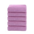 thumbnail image 1 of Kyusrd 5pc Velvet Towel Plain Face Towel Soft Absorbent Face Wash Ah Face Towel, 1 of 7