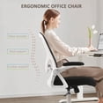 thumbnail image 2 of Chaise de Bureau Ergonomique avec Soutien Lombaire à Hauteur Réglable et Dossier à Tension d'Inclinaison, Chaise d'Ordinateur en Maille pour Bureau à Domicile, Chaise de Direction Pivotante pour Tâches, 2 of 7