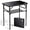 Pure Black, variant on Belmora 2ft Folding Camping Table with Storage Net, 3 Adjustable Heights Small Folding Table Portable & Lightweight with Carry Handle, for Camping, Fishing, Picnic, Beach, Outdoor, 22.8" x 15.7"