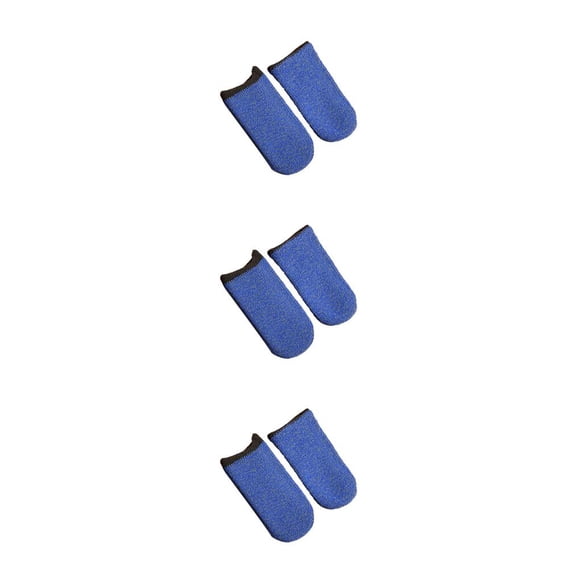 ZLight 2 Pcs Gants de Doigt Élastiques de Jeu Résistants à la Sueur pour le Bout des Doigts, Manchon Anti-Rayures pour Écran Tactile, Manette de Jeu Bleu, Ensemble de 3