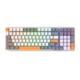 thumbnail image 3 of EGNMCR Keyboard Gaming Keyboard Computer Desktop Gaming Keyboard 100 Key Mechanical Keyboard Type-C Wired RGB LED Backlit Red Gaming Mech Keyboard Wired Keyboard, 3 of 6