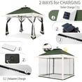 thumbnail image 2 of Suntime 12 x 12 Instant Pop Up Solar Light Screen Canopy Tent Cover, Green, 2 of 8