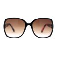 thumbnail image 3 of Kid Girls 90s Designer Style Diva Butterfly Shade Sunglasses Black Flower Brown, 3 of 4