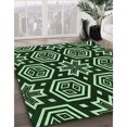 thumbnail image 3 of Ahgly Tapis d'Intérieur Lavable en Machine Carré Noir Nuit Transitionnel, 7 Pieds Carré, 3 of 7