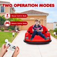 thumbnail image 3 of Yiwa 12V Electric Ride On Bumper Car for Toddlers, Remote Control, LED Lights, 360 Degree Spin, Battery Display, Music, Perfect Toy Gift, 3 of 7