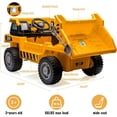 thumbnail image 3 of Kids Ride-on Dump Truck with Remote Control, 2-Speed Electric Toy Car, Shovel, Music for Outdoor Play, 3 of 8