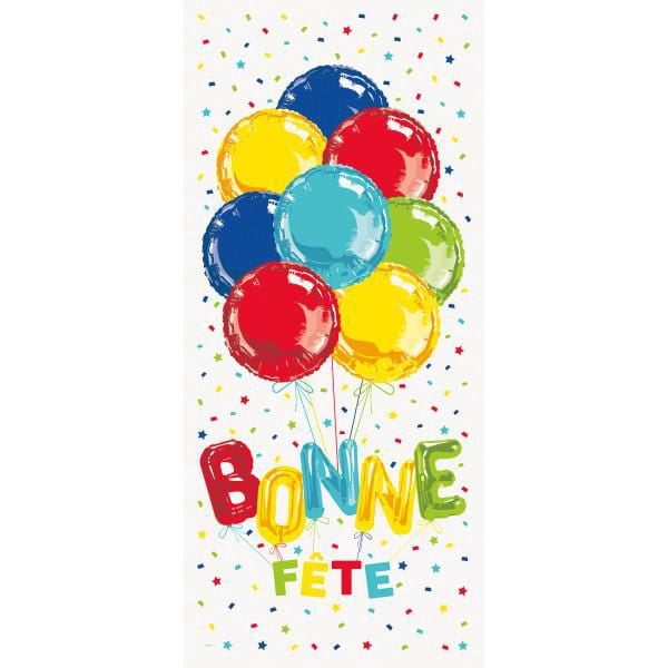 Unique Industries' Bright Bonne Fête Door Poster, 27" x 60"