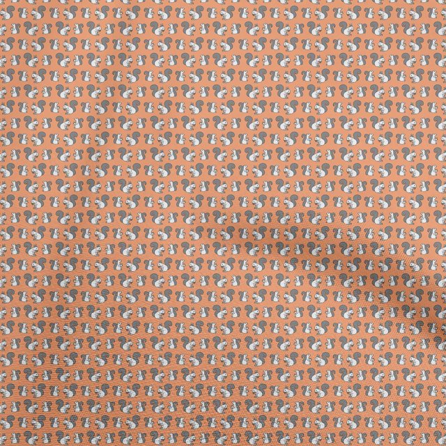 oneOone Polyester Spandex Orange Fabric Animal Sewing Craft Projects Fabric Prints By Yard 56 Inch Wide