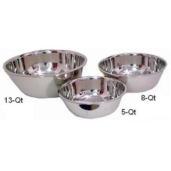 Lindy s 48D13 Bol à Mélanger en Acier Inoxydable Extra Lourd de 13 Pintes