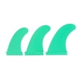thumbnail image 1 of PVC Surfboard Fins, 3pcs Waterproof Sturdy Thruster Fins Environmental Friendly  for Stand Up Paddle Green, 1 of 7