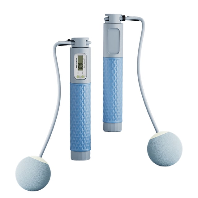 Youkk Fitness Goals Cordless Jumping Rope Set For All Levels Ball Is Silent When Jumping Rope Sky Blue Ball