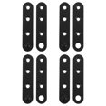 thumbnail image 1 of 4PCS Straight Brackets Black Mending Plate Metal Brackets for Brace Joining Plates for Wood Fence Bookcase Cabinet Straight Brace Repairing Mending Plates, 1 of 9