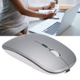 thumbnail image 3 of Office Light Mouse, 3 Level DPI Regulation  Transmission Technology Colorful Lights 2.4GHz Charging Mouse  for Office Learning Black,Silver, 3 of 7