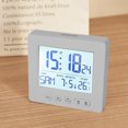 thumbnail image 2 of Digital Alarm Clock with Background Lighting Lcd Display Temperature Monitor Snooze Alarm with Smart Clock Calendar, 2 of 6