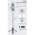 thumbnail image 5 of KOMI Selfie Stick Tripod with Fill Light, 40 inch Extendable and Portable Stable Selfie Stick Tripod with Wireless Remote Compatible with All Cellphones for Selfies, Live Streaming, Video, White, 5 of 5