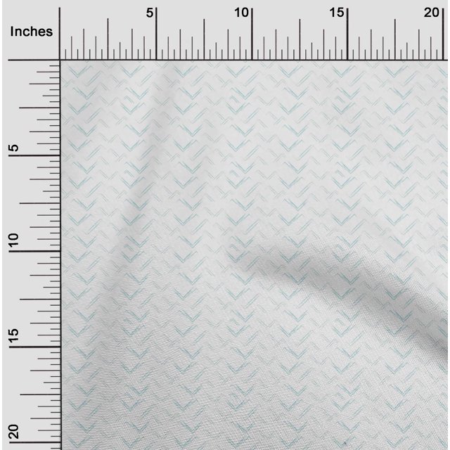 oneOone Georgette Viscose Sky Blue Fabric Chevron Geometric Sewing Craft Projects Fabric Prints By Yard 42 Inch Wide