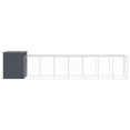 thumbnail image 2 of vidaXL Chicken Cage with Run Anthracite 165x863x181 cm Galvanised Steel, 2 of 5