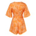 thumbnail image 4 of WILLBEST Robes et Combinaisons à Manches en V à Fleurs pour Femmes avec Ceinture Plissée, 4 of 4