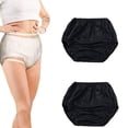 thumbnail image 1 of CHUANK 2 Pcs Culottes d'Incontinence Imperméables Lavables et Réutilisables Culottes en Plastique Anti-Fuites sous-Vêtements d'Incontinence Couvre-Couche pour Adulte (Blanc Très Grand), 1 of 8