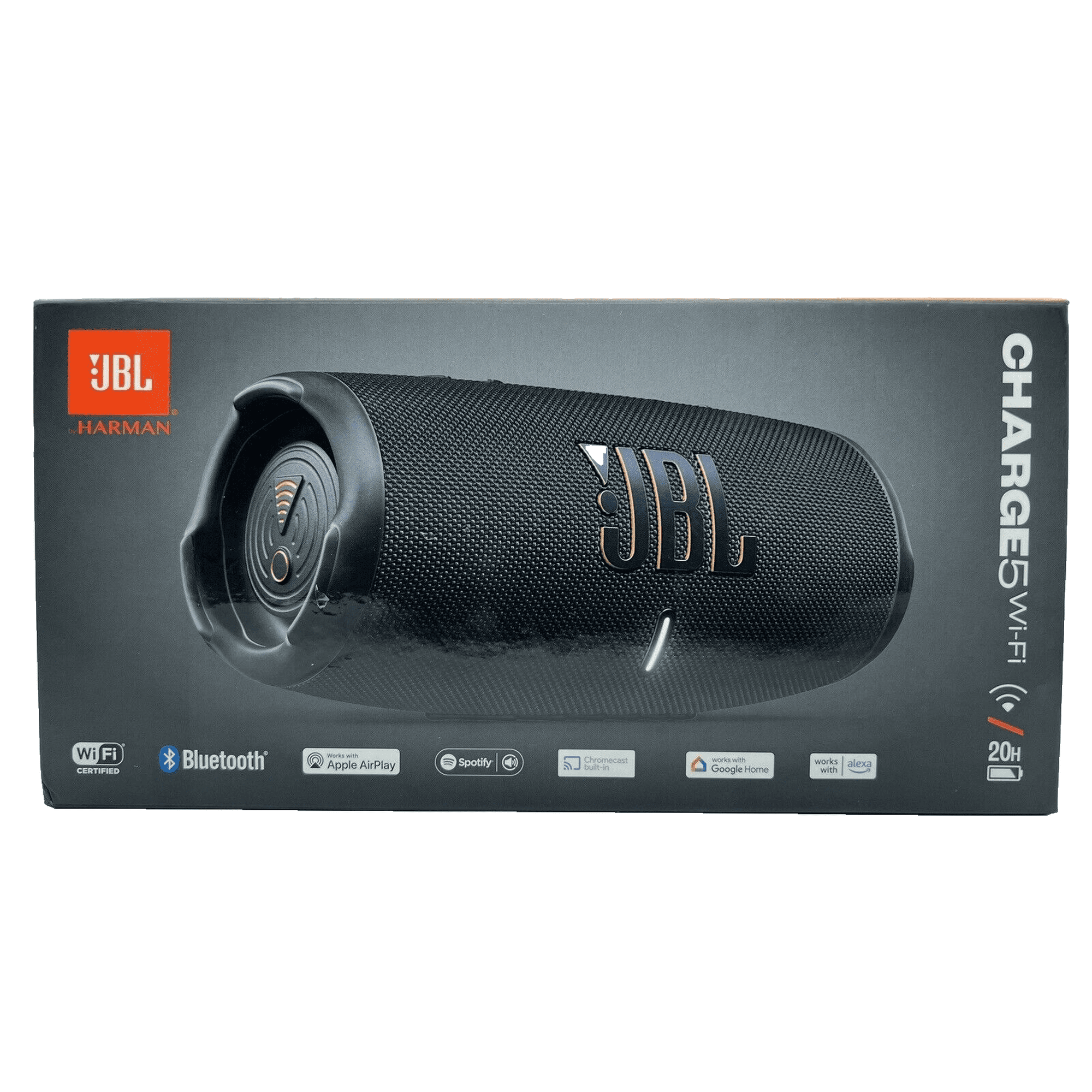 JBL Charge 5 Wi-Fi Portable Wi-Fi and Bluetooth speaker - Black