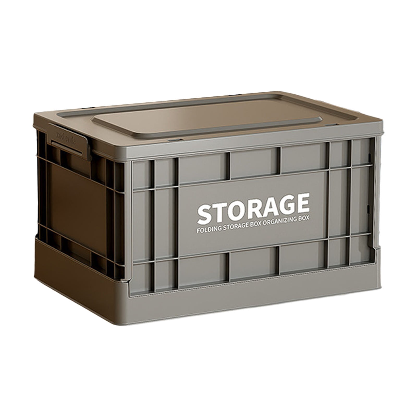 bbymog Storage Bins with Lids Large Clothes Storage Box Foldable Plastic Organizer Bin Home Wardrobe Storage Container Toy and Garment Storage Box Black Free Size